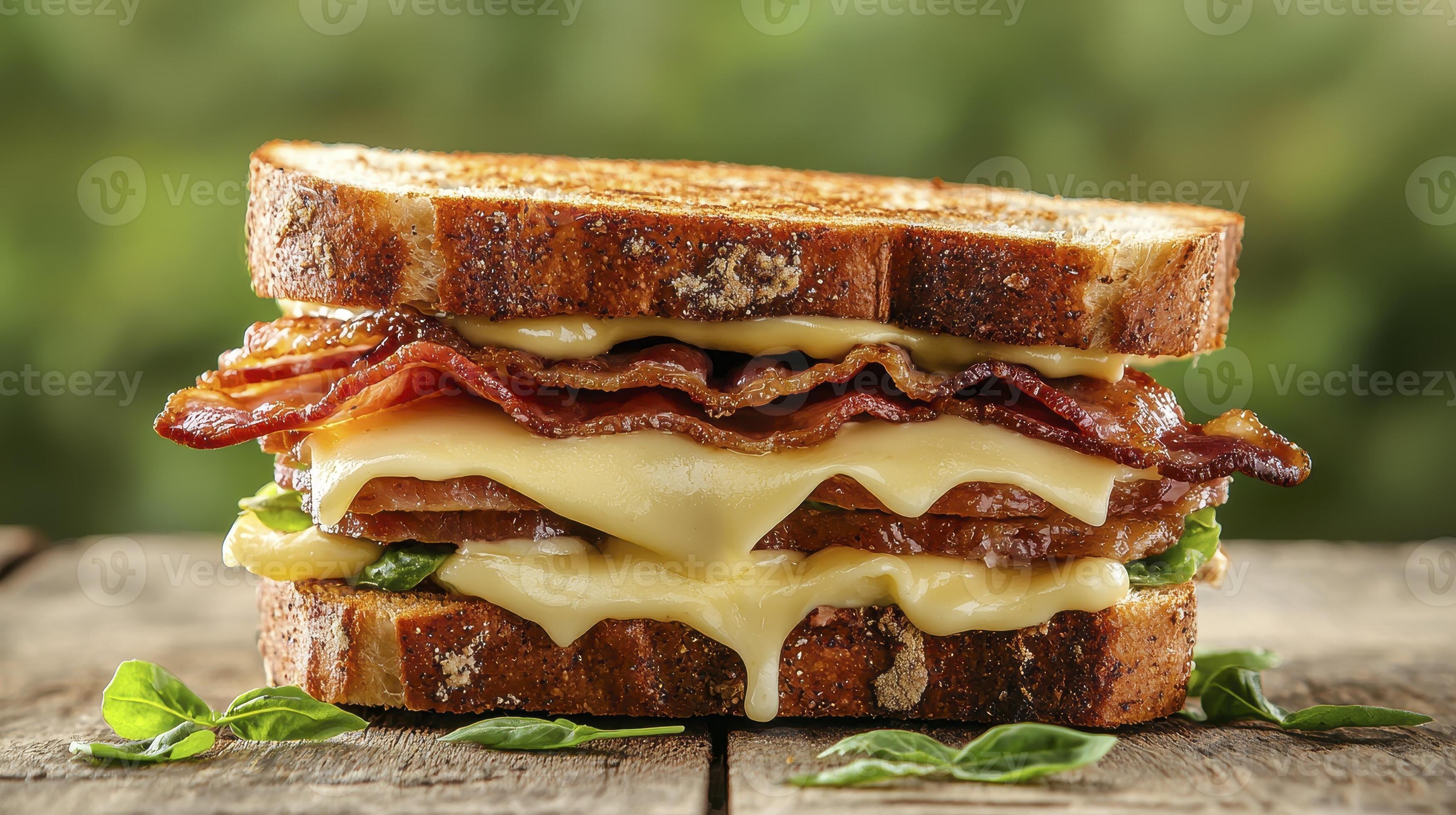 •	Bacon & Cheese Sandwich